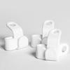 6/12/24pcs Plastic Closet Organizer Wardrobe Space Saving Hooks Hanger Connector Buckle