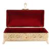 Vintage Jewelry Box Elegant Colorfast Alloy Rustproof Soft   Lining Trinket Storage Box for Family   Decor