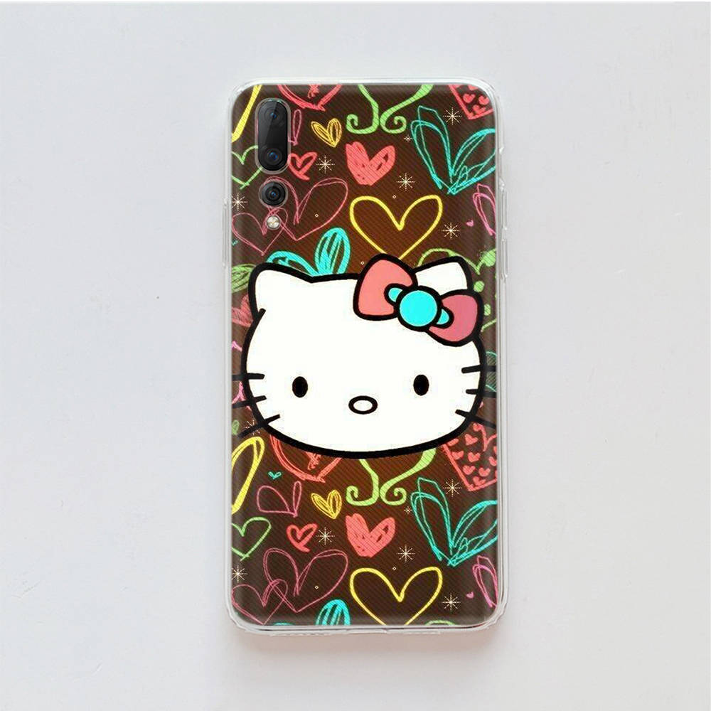 Transparent Case for Samsung A04 A14 A23 M33 M53 Realme 10 9 C35 C55 VIVO X80 Infinix Hot 30 Note 11 Tecno Spark 8P Pro L-22 Hello Kitty
