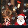 Spanish Christmas Decor Theme Static Sticker, Reusable Decorative Window Decals, Removable Transparent PVC Stickers Waterproof for Holiday Home