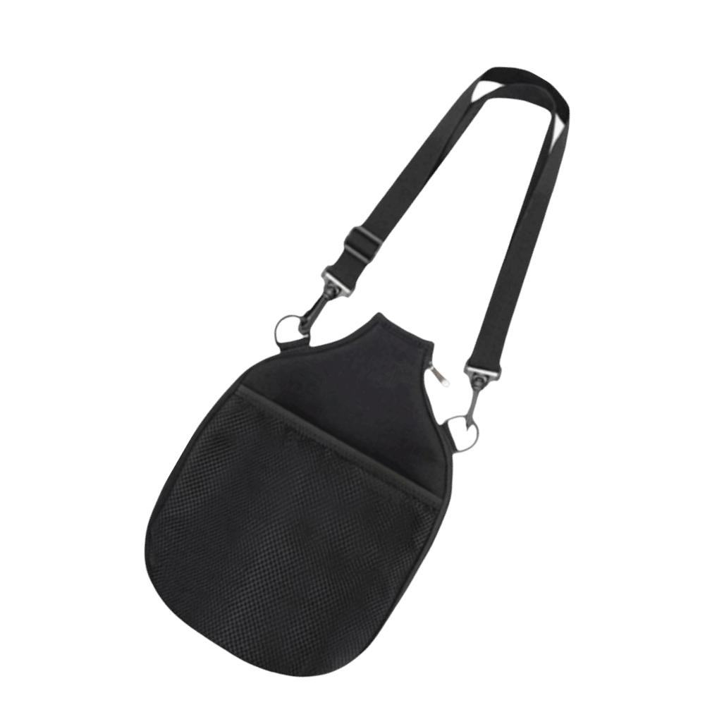 Detachable Clips Pickleball Paddle Cover Mesh Pocket Pickleball Paddle Bag Outdoor Sports