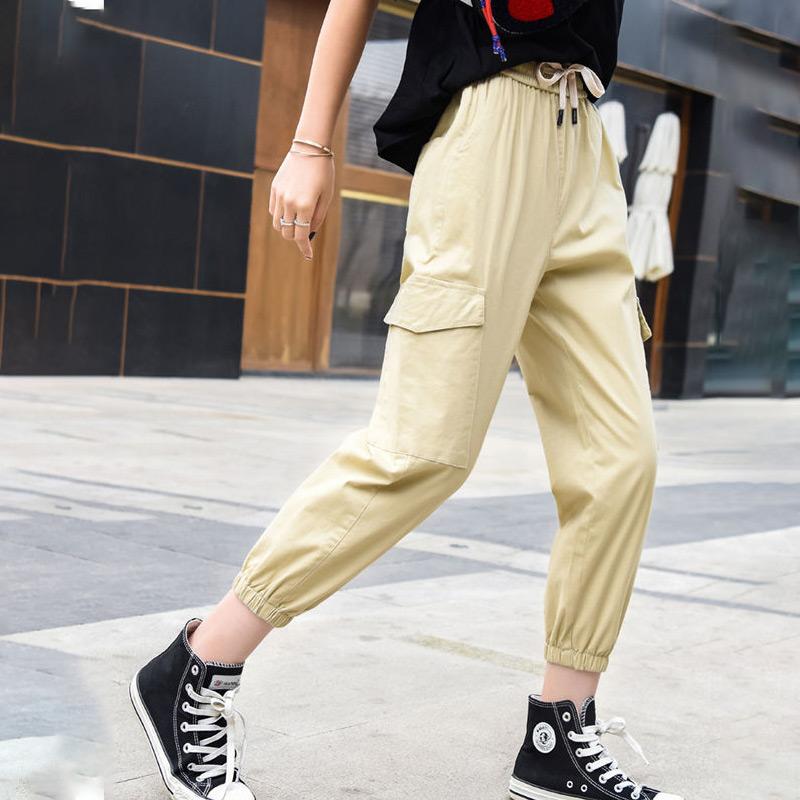 Damen Sommerhose mit weitem Bein, große Größe, hohe Taille, Sport, lockere, bequeme Freizeithose