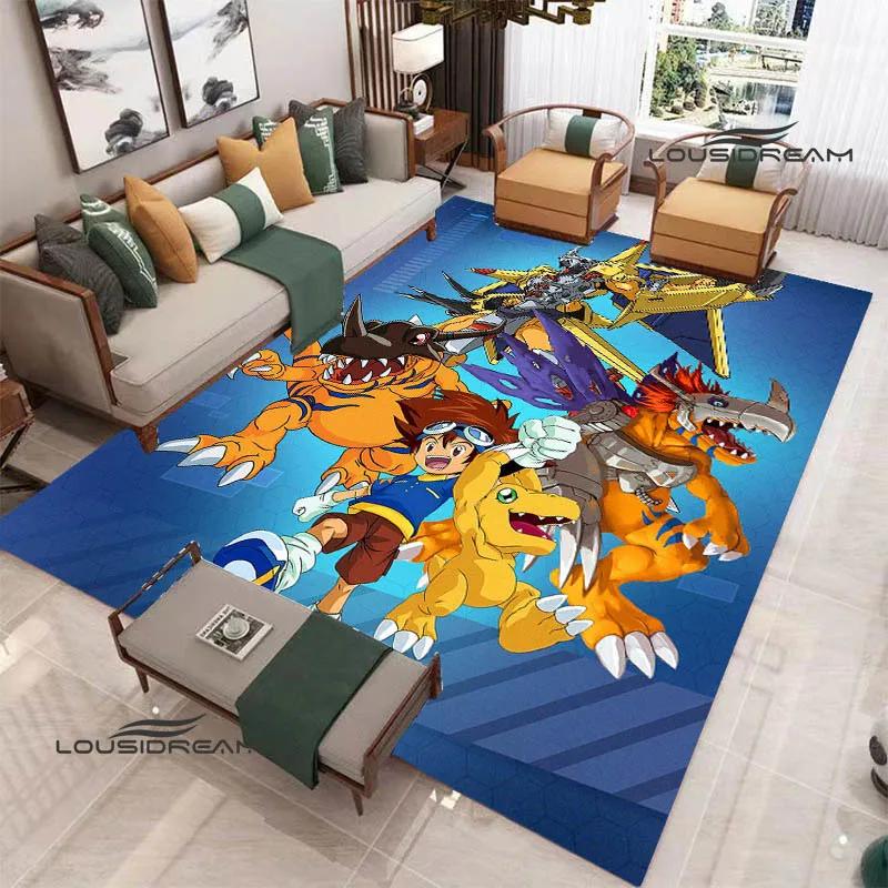 3D Digimon Cartoon Printed Carpet Non-slip Carpet Yoga Mat Carpets for Living Room Area Rug Home Bedroom Decor Birthday Gift