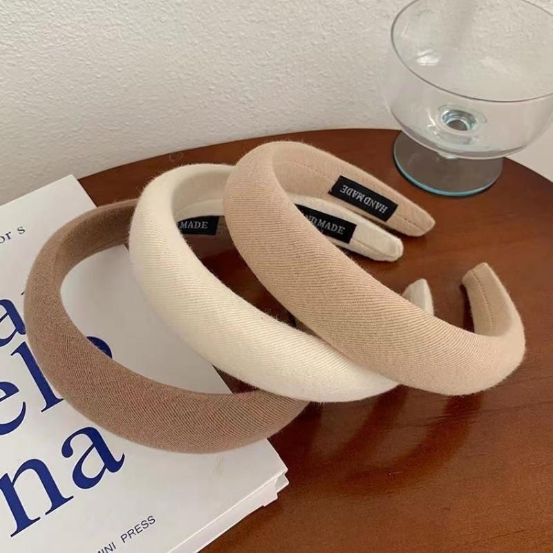 High Head Hairpin Sponge Headband Wide Brim Women's All-match Net Red Go Out Wash Face Hair Pressing Headband Headwear