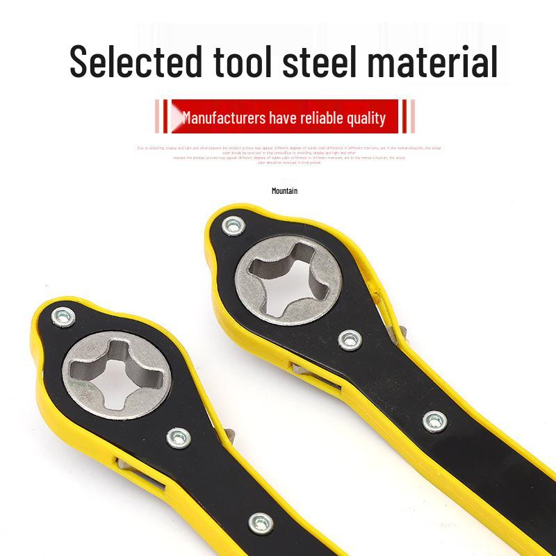 Kraftsparender Ratschen-Scherenwagenheber-Schlüssel für Kleinwagen