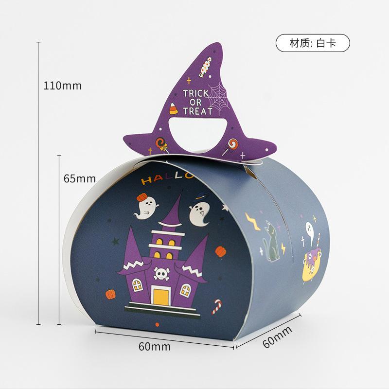 Halloween Ghost Candy Snack Box Happy Halloween Decoration For Kids Biscuit Cookies Gift Box Halloween Party Supplies
