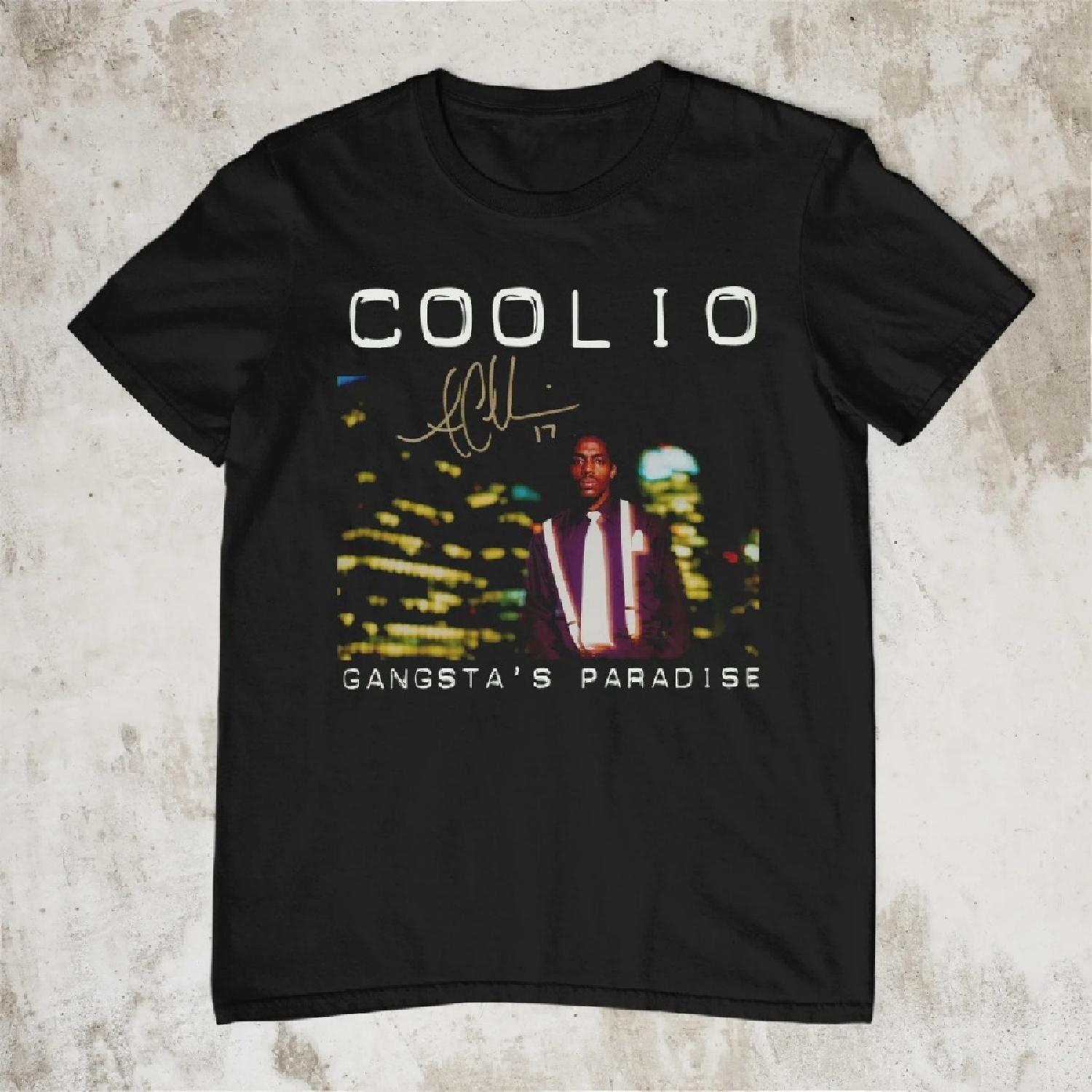 

Coolio memories Gangstas Paradise T-shirt Black Unisex Tee All Size S