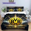 Borussia Custom Name Pattern Bedding,Quilt Set Quilt Cover Pillowcase Home Birthday Gift(1 * Duvet Cover + 2 * Pillowcase, Without Core)