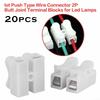 0.77 * 0.67 * 0.51inch CH2 Spring Connector 20Pcs Clamp LED Quick
