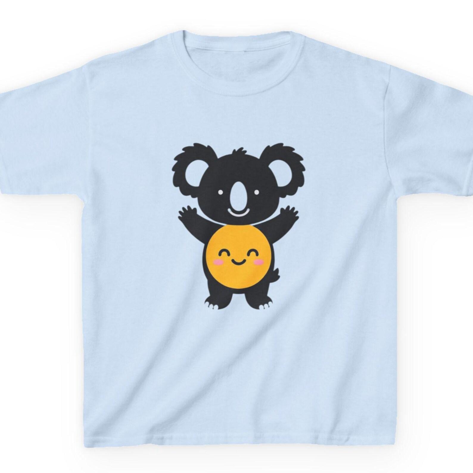 Tiny Koala Kids T-Shirt | Minimalist Australian Wildlife Youth Tee | Simple Koala Graphic Kids Shirt | Fast & Free Shipping USA 160