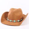 Popular European and American Classic Suede Western Cowboy Hat, Men's and Women's Fashion Big-brimmed Top Hat Shade
