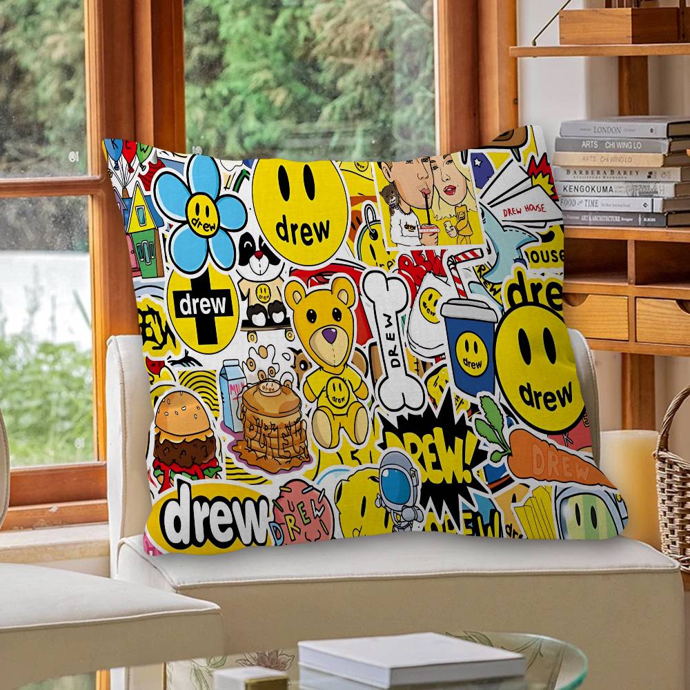 Fashion D-Drew H-House Cushion Cover Inches Farmhouse Decor Home Throw Pillow Covers for Couch Decorations