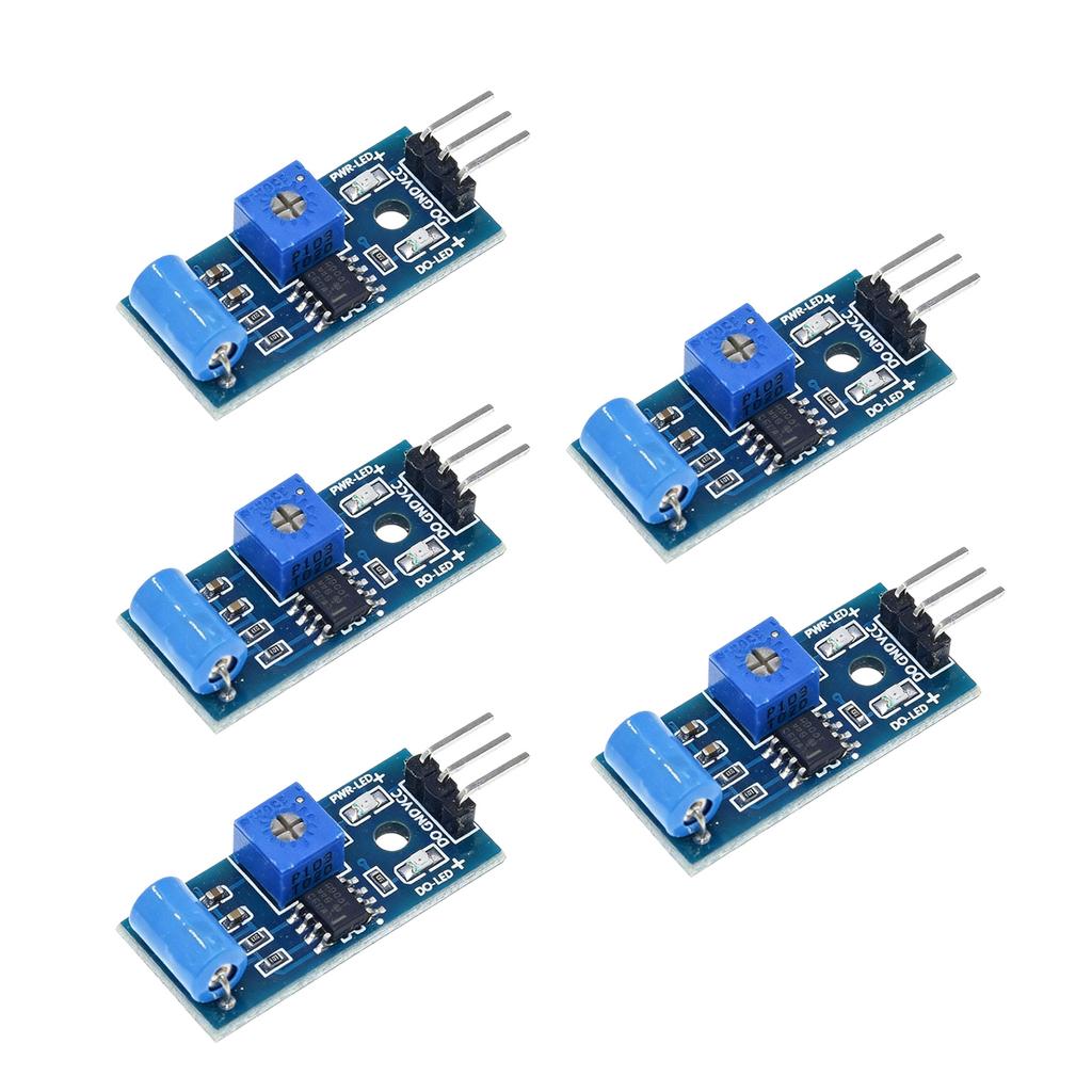5Pcs Metal SW420 Vibration Switcher Module For Industrial Automation Security Alarm Sensory For Microcontroller Project