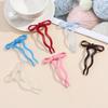 1PC Ballet Style Acetate Bow Hairpin Sweet and Cute U-shaped Hairpin New Hair Hairpin with A Coil On The Back of The Head