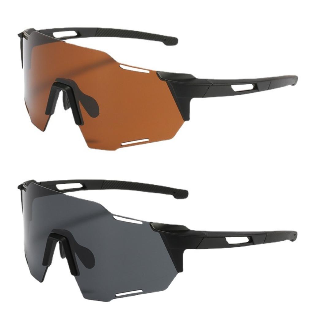 2pcs UV400 Sports Men Sunglasses Road Bicycle Cycling Glasses Mountain Bike Riding Protection Goggles Eyewear