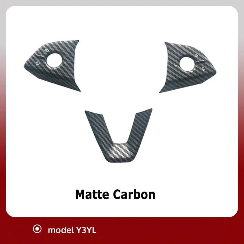 Car Steering Wheel Button Stickers for Tesla Model 3 Highland Model Y Juniper Model YL 2025 Interior Trim Decorative Accessories