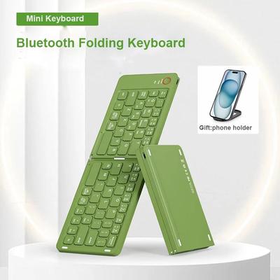 Bluetooth Folding Keyboard for IOS/Android/Windows Tablet Phone Portable Folded Keyboard Computer Candy Wireless Keyboards