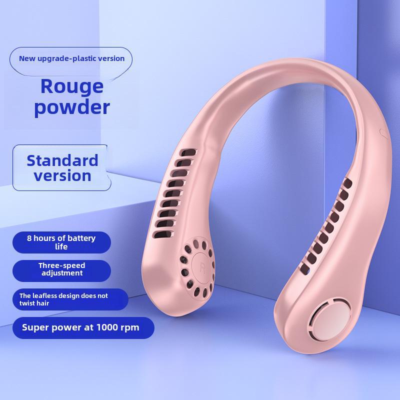2023 Portable USB Rechargeable Neck Hanging Fan – Compact and Hands-Free