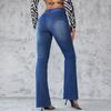 Spring New Women's Jeans Slim Temperament Commuter Micro Jeans Female