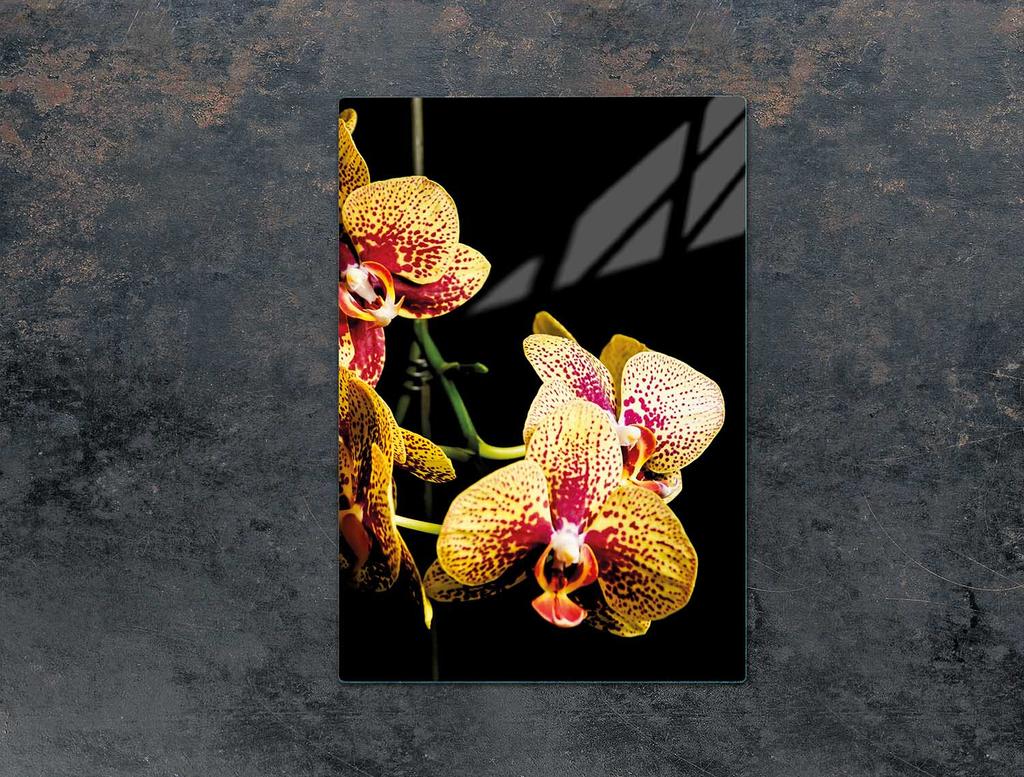 SZKLANA DESKA DO KROJENIA 35x52 ORCHIDEA