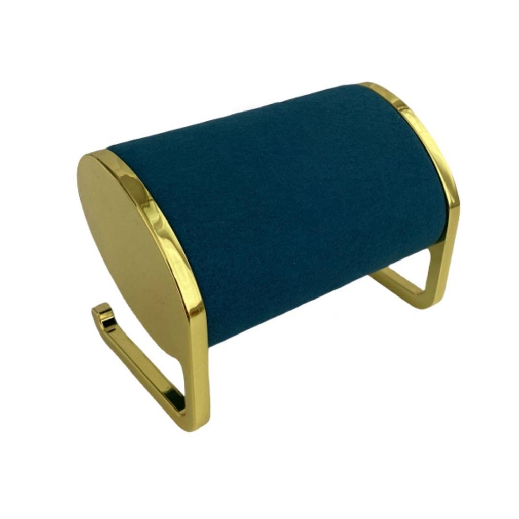Practical Bangle And Watch Display Stand Velvet Watch Bracelet Organizers Stand with Durable Gold Metal Construction