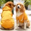 Dog Jacket Hooded Outfit Warm Costumes Fall Winter Pet Clothes for Large Dog,Long Sleeve Sweatshirt Jacket for Pets