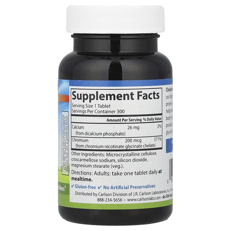 Chelated Chromium, 200 Mcg, 300 Tablets