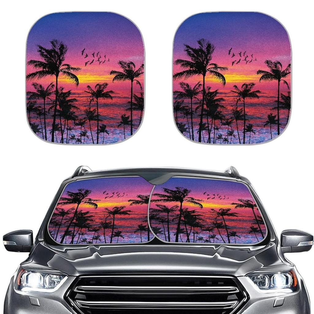 Car Sunshade Bohemian Wind Visor Aluminum Foil Sun Shield Car Sunshade Printing