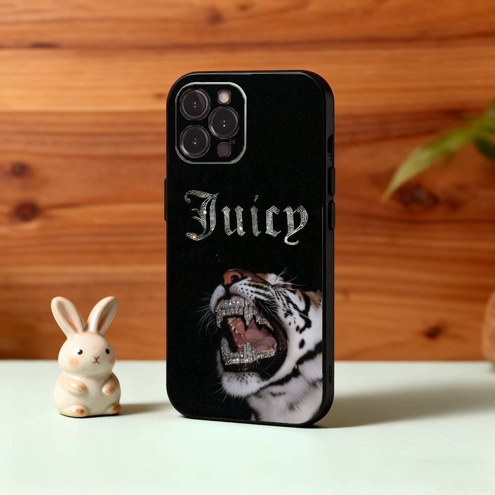 Pink J-Juicys C-Coutures Phone Case For iPhone17 16 15 14 13 12 11 Pro Max Plus,5G Soft Black Case