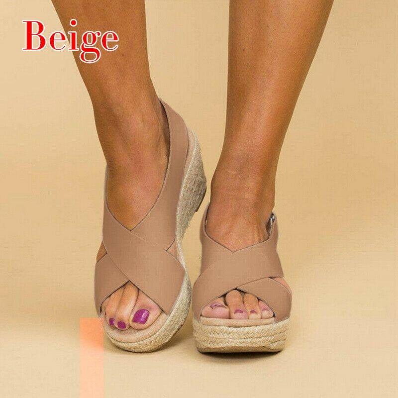 Elegant And Comfortable Women Summer Sandals Platforms Wedges For All-day Wear