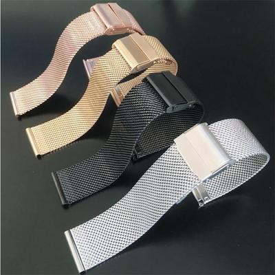 Milano laikrodžio apyrankė 12mm 14mm 16mm 18mm 20mm 22mm 24mm Universali nerūdijančio plieno metalinė laikrodžio dirželio apyrankė