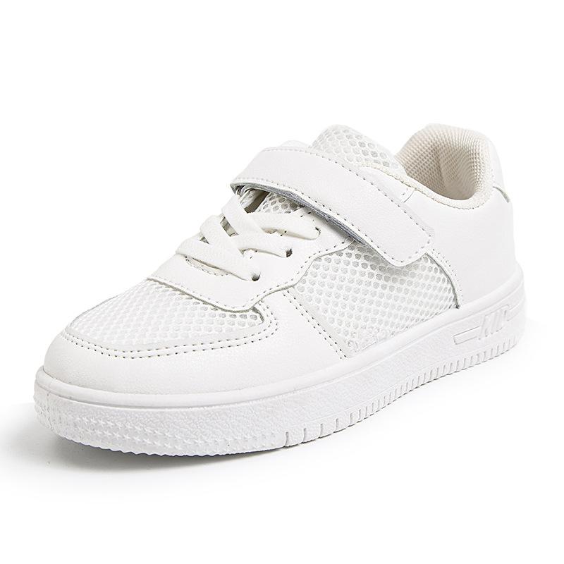 Little white shoes children's school performance shoes spring summer autumn boys and girls board shoes new soft sole breathable versatile single s