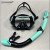 Adult Large Frame Diving Mask & Snorkel Set Soft Silicone Waterproof Scuba Snorkeling Gear for Men Women