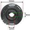 String Trimmer Spool Replacement Kit with Cover for Bosch ART 23SL 26SL CLGT2425H OLT1825 OLT1831 OLT1831S P2000 through P2006