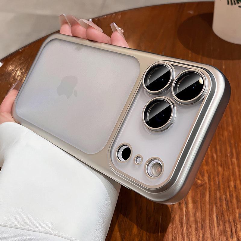 Apple 17 Pro & iPhone 17 Air Ultra-Thin Frosted Transparent Protective Case with Lens Coverage