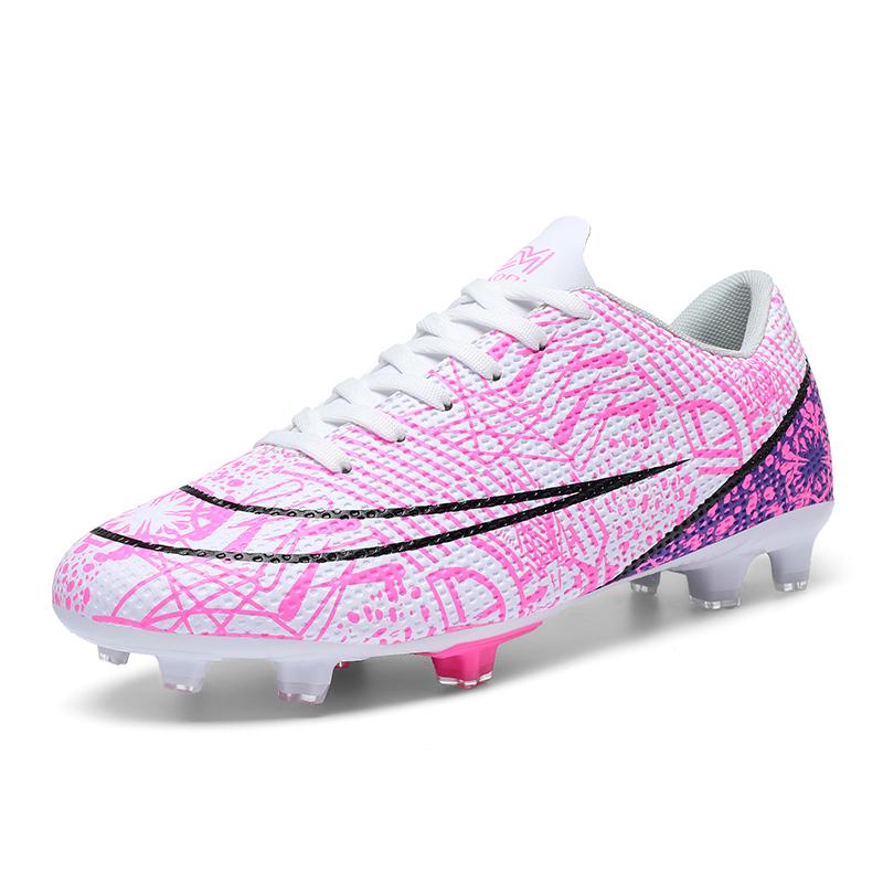 Mens Soccer Shoes FG/TF PU Leather Professional Training Football Sports Shoes Original Men's Society Football Boot for Man