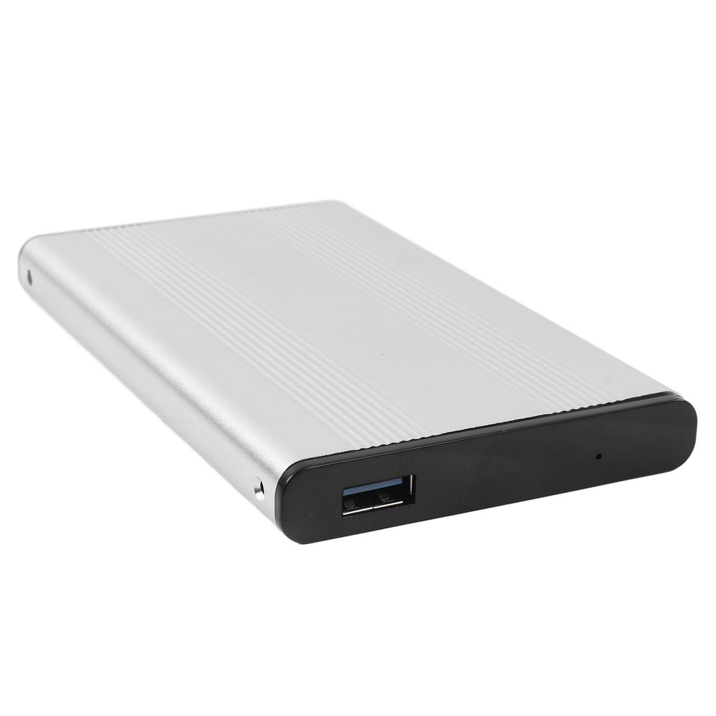 Hard Drive Enclosure 2.5in 4TB LED Indication Aluminum Housing Hot Swappable 5Gbps USB 3.0 Port External HDD Case