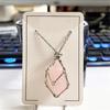 Adjustable Chain Mesh Pendant Necklace Empty Cage Crystal Stone Holder Necklace