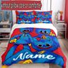 3pcs Duvet Cover Set (1*Duvet Cover + 2*Pillowcase, Without Core), Custom Name Huggy Wuggy Pattern Bedding Set, Home Bedroom Decor Gift
