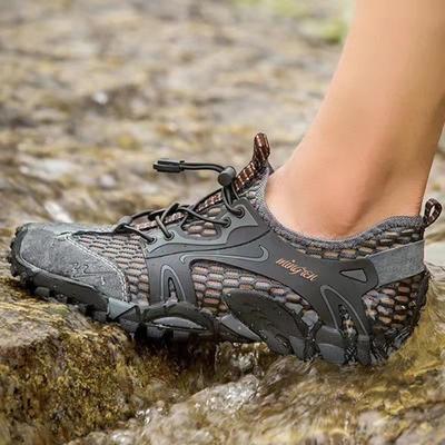 Übergröße 39–45 Wander-Trekking-Sneakers für Herren, schnelltrocknende Wasser-Aqua-Schuhe, rutschfeste, atmungsaktive Outdoor-Sportschuhe