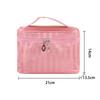 Women's Stone Pattern Cosmetic Bag - Stylish Large-Capacity Travel Toiletry Organizer