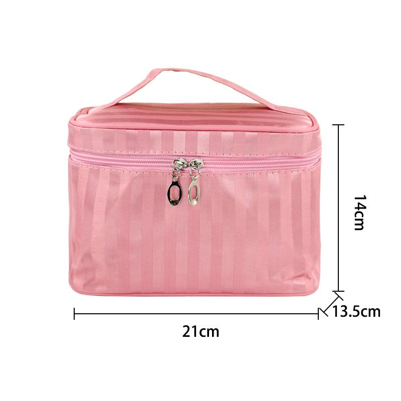 Women's Stone Pattern Cosmetic Bag - Stylish Large-Capacity Travel Toiletry Organizer