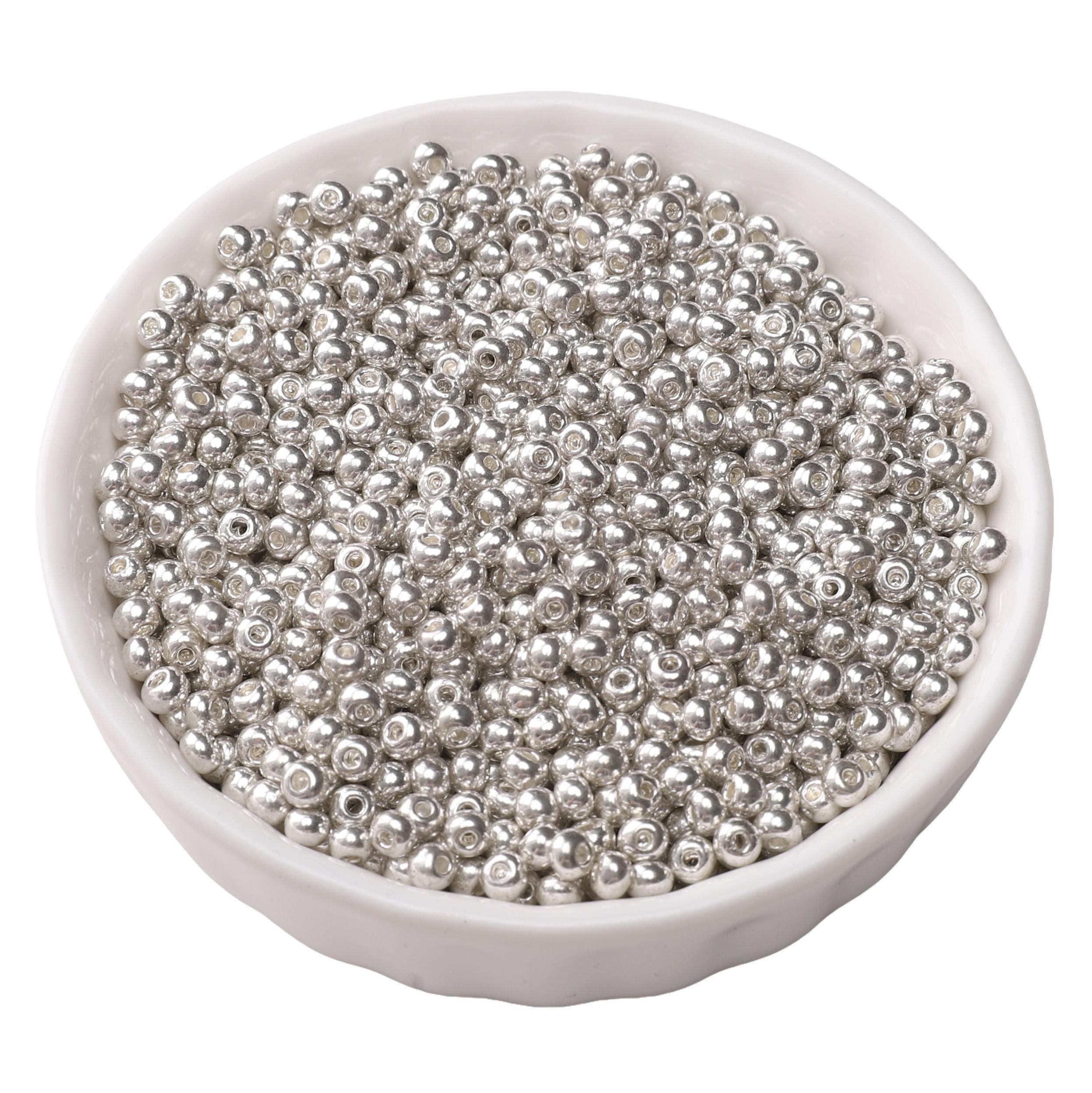 

160-5750 шт. Отечественные Супер Отличные С Высокой Сохраняемостью Цвета Стеклянные Бисер Для Изготовления Ювелирных Изделий DIY Аксессуары C-3mm 1500pcs серебряный