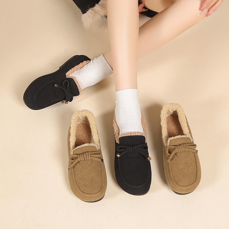 New Doudou shoes autumn and winter warm velvet cotton shoes