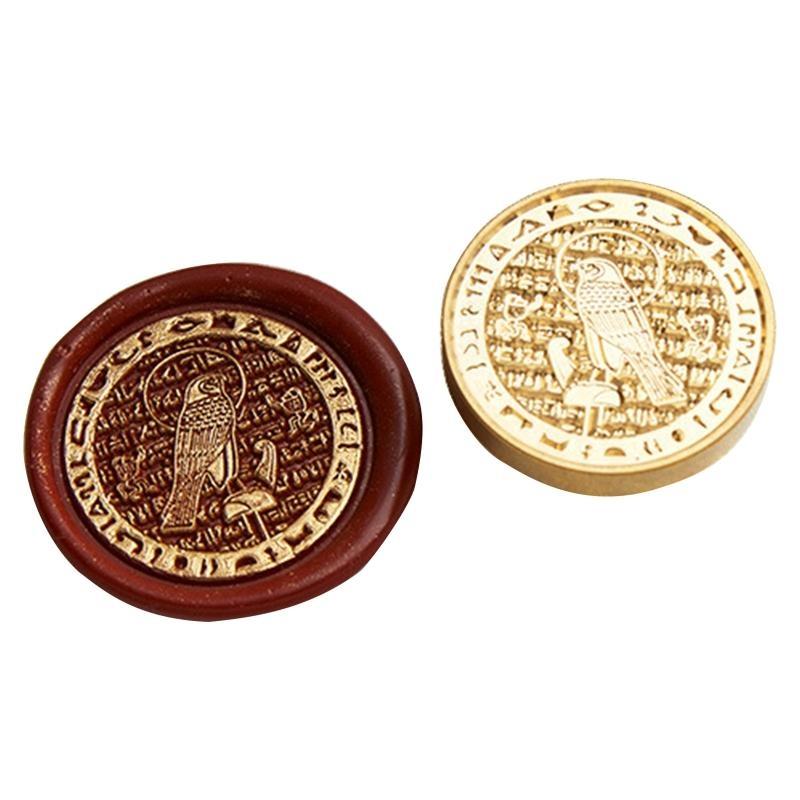 30mm Round Seal Stamp Head Antique Metal Seal Stamp Head for Seal Letter Envelope Card Scrapbooking Craft Embellishment