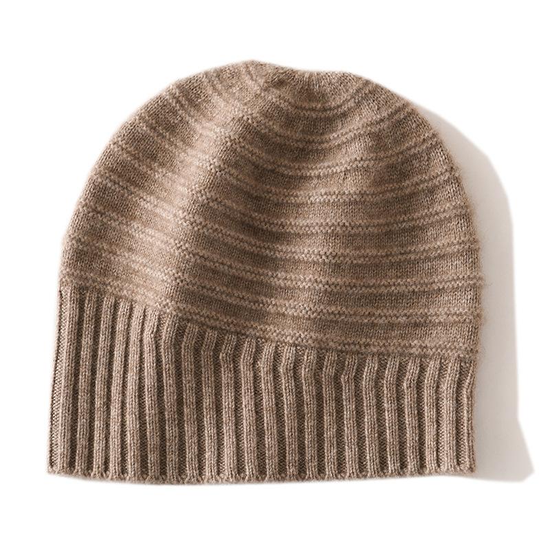 Soft Cashmere Hat Autumn and Winter New Style Women's Fashion Casual Ear Protection Pile Hat Warm Knitted Hat