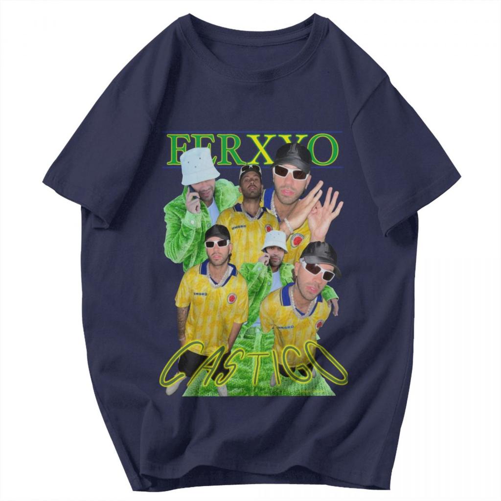 Men T Shirt Ferxxocalipsis Tour 2025 Feid Ferxxo Awesome Pops Y2K Graphic Crewneck Unisex Clothes T Shirts