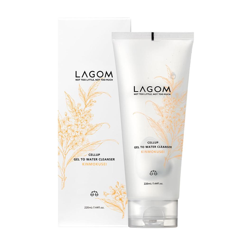 LAGOM Osmanthus Morning Facial Authentic Japanese Product Gel-to-Water Cleanser, Scent, Cleanser, 220mL,