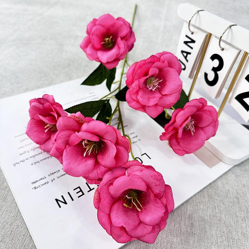 Flower Gardenia Artificial Wedding Hotel Restaurant Desktop Decoration Ornament