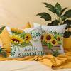 Sunflower Pillow Cover Summer Plant Flower Digital Print Living Room Sofa Cushion Cover Car Cushion Cover